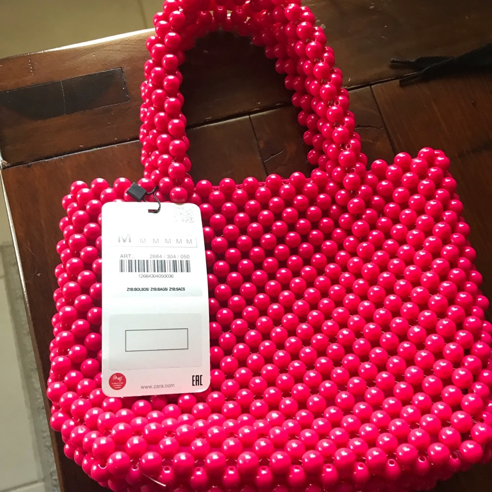 Zara pink bean bag